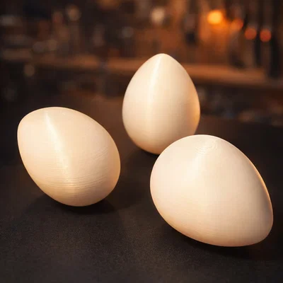 Bộ Eggcentric Trio — Bộ Trứng Trang Trí (Đứng, Nằm & Nghiêng)