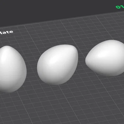 Bộ Eggcentric Trio — Bộ Trứng Trang Trí (Đứng, Nằm & Nghiêng)