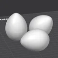 Bộ Eggcentric Trio — Bộ Trứng Trang Trí (Đứng, Nằm & Nghiêng) - Thumbnail 3