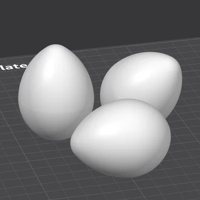 Bộ Eggcentric Trio — Bộ Trứng Trang Trí (Đứng, Nằm & Nghiêng)