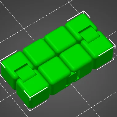 Infinity Cube (Khối lập phương vô tận) - Đồ chơi fidget in 3D thư giãn