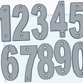 Bộ chữ số ốp tường 87mm - Mailbox#s cho hộp thư nhà - Thumbnail 1