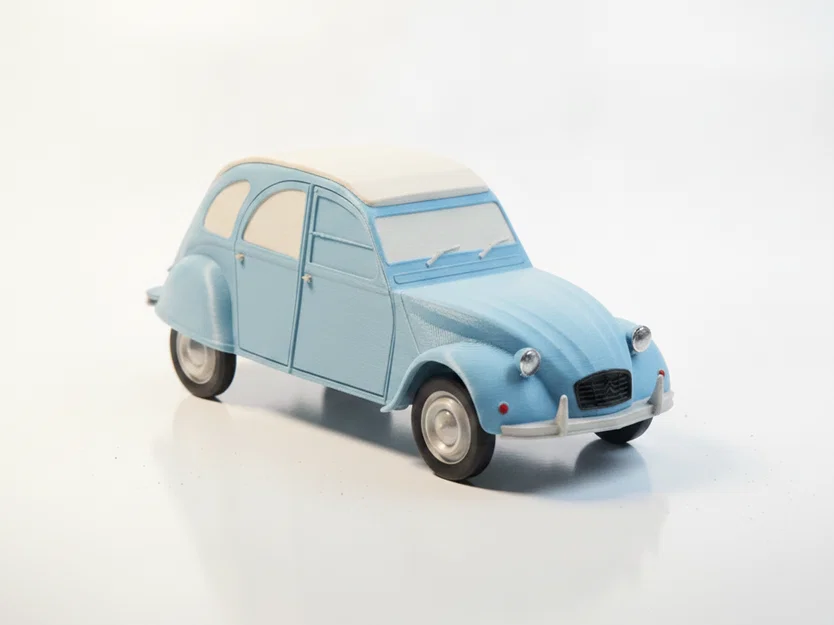 Mô hình in 3D Citroen 2CV - Biểu tượng xe cổ nước Pháp - Image 1