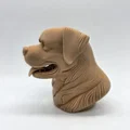 Tượng bán thân chó Rottweiler đang cười - Thumbnail 6