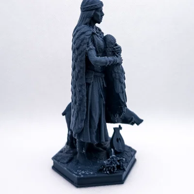 Mô hình 3D Freya - Thần thoại Bắc Âu phiên bản hình người