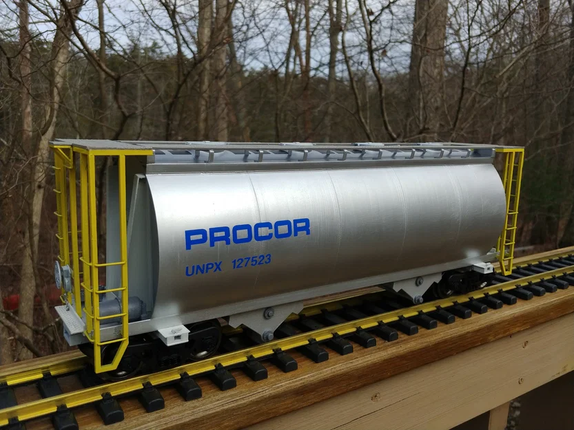 Toa xe hopper Procor 3000cf chở Sodium Chlorate cho mô hình đường sắt sân vườn - Tỉ lệ 1:29 - Image 2