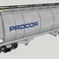 Toa xe hopper Procor 3000cf chở Sodium Chlorate cho mô hình đường sắt sân vườn - Tỉ lệ 1:29 - Thumbnail 3