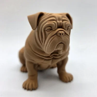 Tượng Chú Chó English Bulldog Đang Ngồi