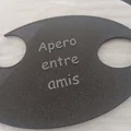 Khay đựng đồ ăn nhẹ cá nhân kết hợp giá đỡ ly (Plateau apéro) - Thumbnail 2