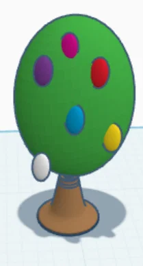 Mô hình Cây Trứng Phục Sinh (Easter Egg Tree) trang trí 3D dễ thương - Image 1
