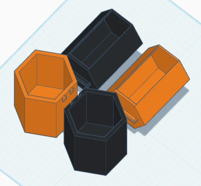 Hexagon drawers: Khay đựng đồ lắp ghép in 3D siêu tiện lợi - Image 1