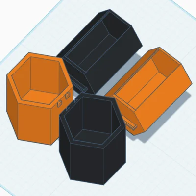 Hexagon drawers: Khay đựng đồ lắp ghép in 3D siêu tiện lợi