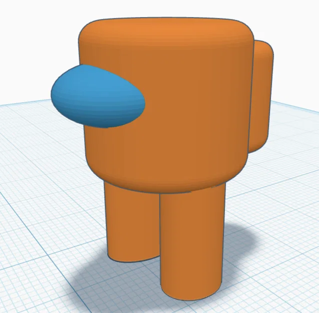 Mô hình 3D Among Us phi hành gia dễ thương cho người mới in - Image 2