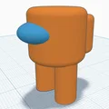 Mô hình 3D Among Us phi hành gia dễ thương cho người mới in - Thumbnail 2
