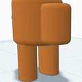 Mô hình 3D Among Us phi hành gia dễ thương cho người mới in - Thumbnail 3