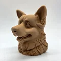 Tượng bán thân Corgi (Corgi Bust) - Thumbnail 1