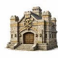 Tòa Thị Chính Người Lùn (Dwarven Townhall), Mô hình trang trí thị trấn - Thumbnail 5