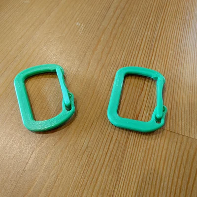 Móc khóa 50% Suicide Carabiner phiên bản đáy rộng siêu tiện lợi