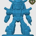 Mô hình 3D Slag Chibi Transformers - Tải file STL in trang trí bàn - Thumbnail 4