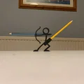 Mô hình ống cắm bút hình cung thủ (Archer figure pen and pencil holder) - Thumbnail 3