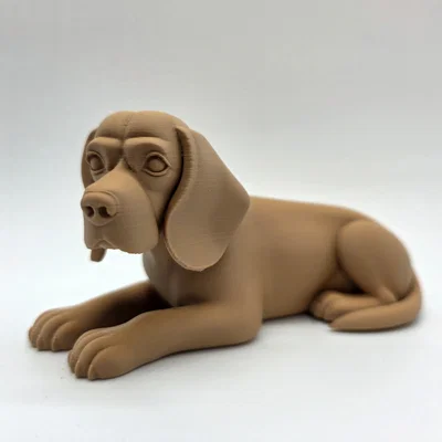 Tượng Chú Chó Beagle Nằm