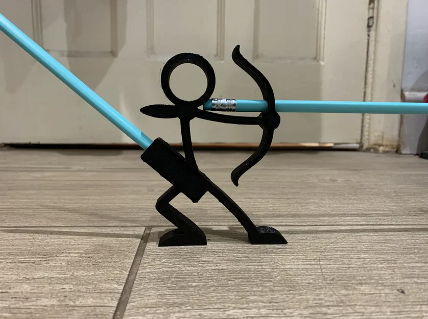 Mô hình ống cắm bút hình cung thủ (Archer figure pen and pencil holder) - Image 6