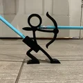 Mô hình ống cắm bút hình cung thủ (Archer figure pen and pencil holder) - Thumbnail 6