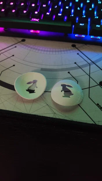Khuôn Mẫu In 3D Vẽ Hình Chú Thỏ Trang Trí Trứng (Egg Painting Template) - Image 1
