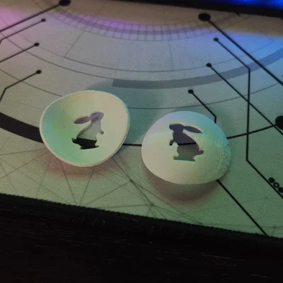 Khuôn Mẫu In 3D Vẽ Hình Chú Thỏ Trang Trí Trứng (Egg Painting Template)