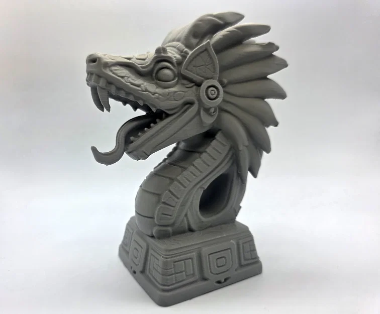 Tượng Bán Thân Quetzalcoatl Phong Cách Giả Đá - Image 1