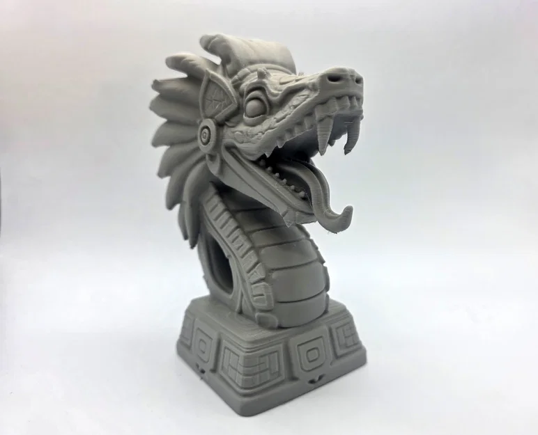Tượng Bán Thân Quetzalcoatl Phong Cách Giả Đá - Image 2