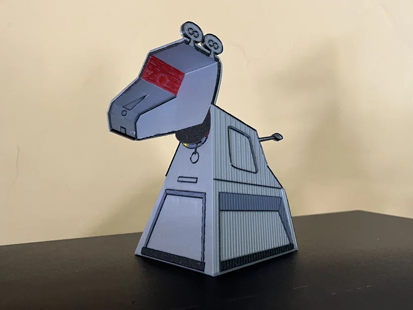 Mô hình chú chó robot K-9 với ảo ảnh mặt lõm - Image 1