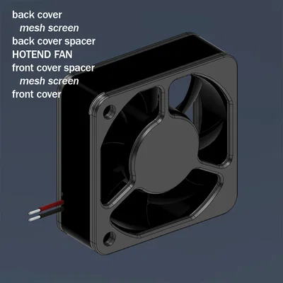 Nắp che lưới bảo vệ quạt hotend CORE One