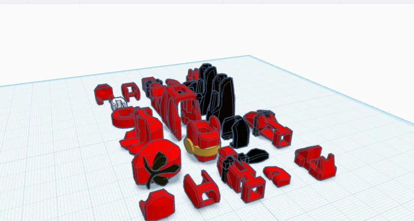 Mô hình Dummy 13 Red Power Ranger Samurai in 3D - Image 1