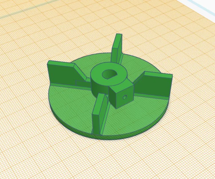 Cánh quạt bơm bồn cầu TMC (TMC Toilet pump impeller) - Image 1