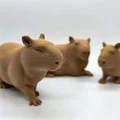 Bộ 3 bé Capybara siêu đáng yêu - Tùy chọn bề mặt Fuzzy Skin - Thumbnail 2