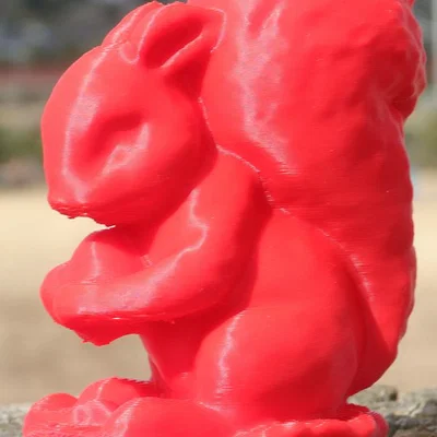 Mô hình 3D chú sóc ôm quả sồi trang trí bàn làm việc cực xinh