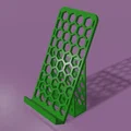 Giá đỡ điện thoại họa tiết lục giác (Hexagon mobile holder) in 3D đẹp - Thumbnail 2