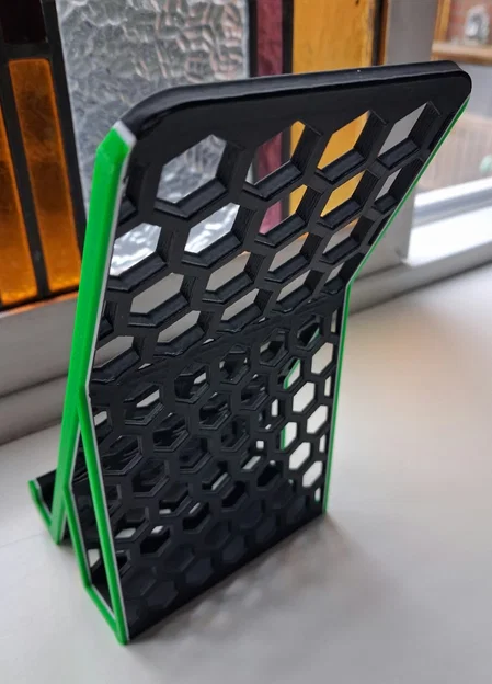 Giá đỡ điện thoại họa tiết lục giác (Hexagon mobile holder) in 3D đẹp - Image 10
