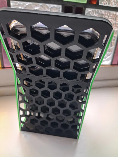 Giá đỡ điện thoại họa tiết lục giác (Hexagon mobile holder) in 3D đẹp - Image 13