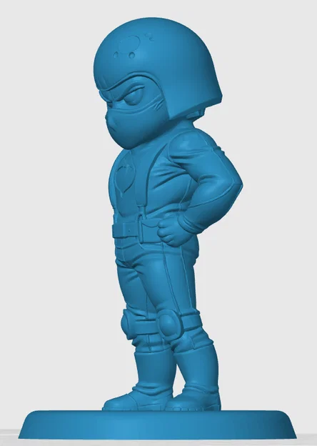 Mô hình 3D Cobra Trooper phong cách Chibi cho người hâm mộ G.I. Joe - Image 4