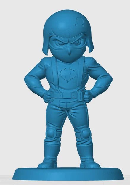 Mô hình 3D Cobra Trooper phong cách Chibi cho người hâm mộ G.I. Joe - Image 5