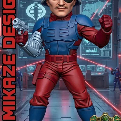 Mô hình Major Blood (G.I. Joe) phong cách Chibi in 3D cực chất