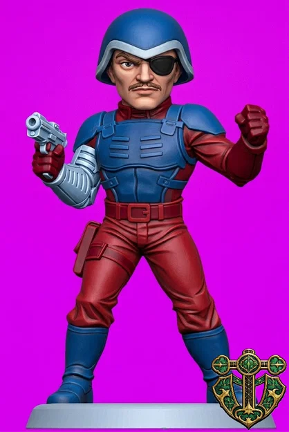 Mô hình Major Blood (G.I. Joe) phong cách Chibi in 3D cực chất - Image 2