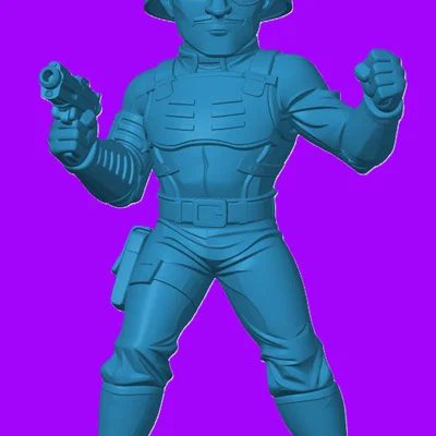 Mô hình Major Blood (G.I. Joe) phong cách Chibi in 3D cực chất
