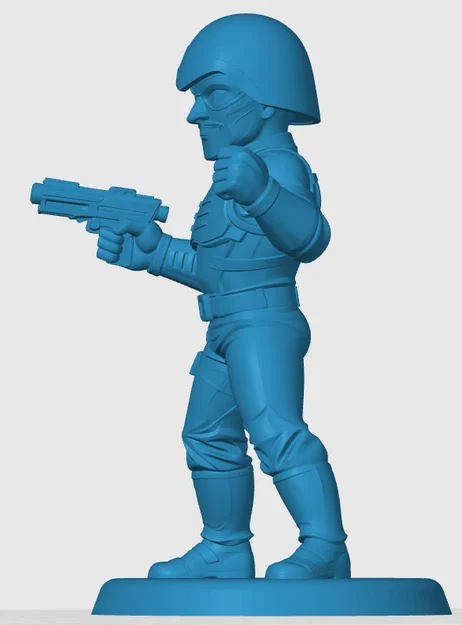 Mô hình Major Blood (G.I. Joe) phong cách Chibi in 3D cực chất - Image 4