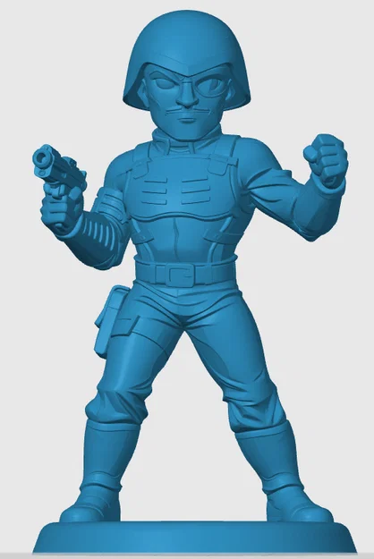 Mô hình Major Blood (G.I. Joe) phong cách Chibi in 3D cực chất - Image 5