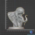 Tượng bán thân Venom - Tượng Marvel - File STL 3D có sẵn support - Thumbnail 6