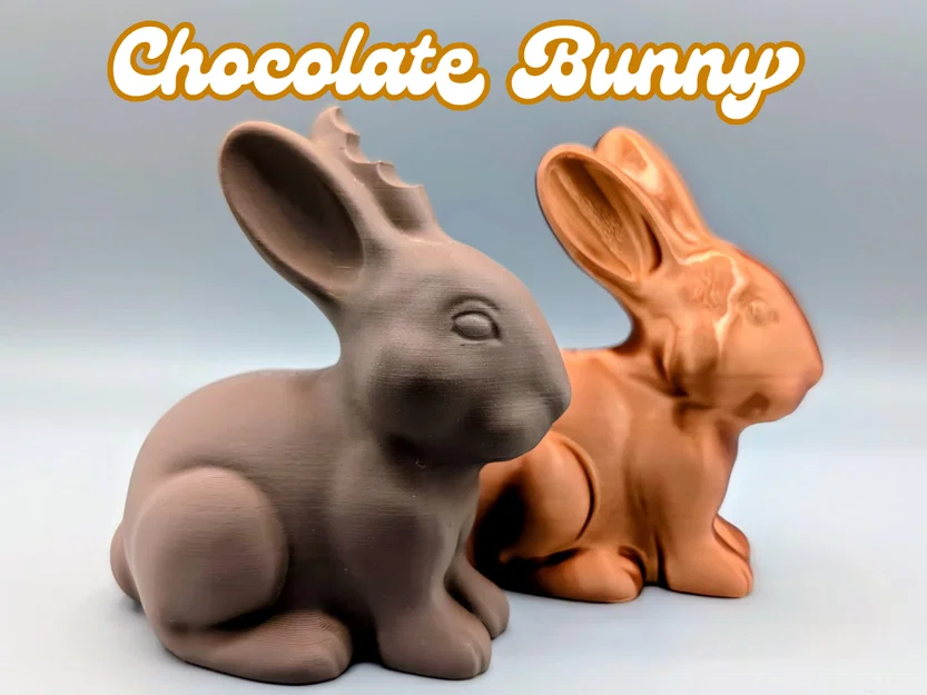 Mô hình chú thỏ sô-cô-la 3D (Choco Bunny) trang trí lễ Phục sinh - Image 1