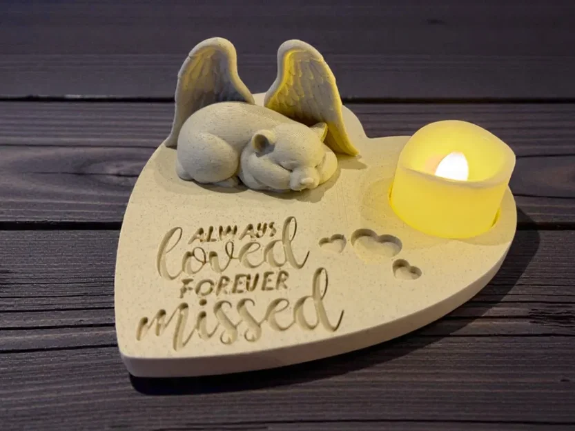 Tượng Thiên Thần Chuột Hamster - Món Quà Kỷ Niệm Yêu Thương Vĩnh Cửu - Image 1